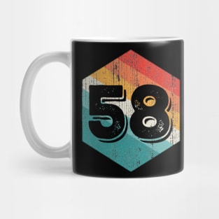 Vintage 1958 Retro Legendary, Birthday Mug